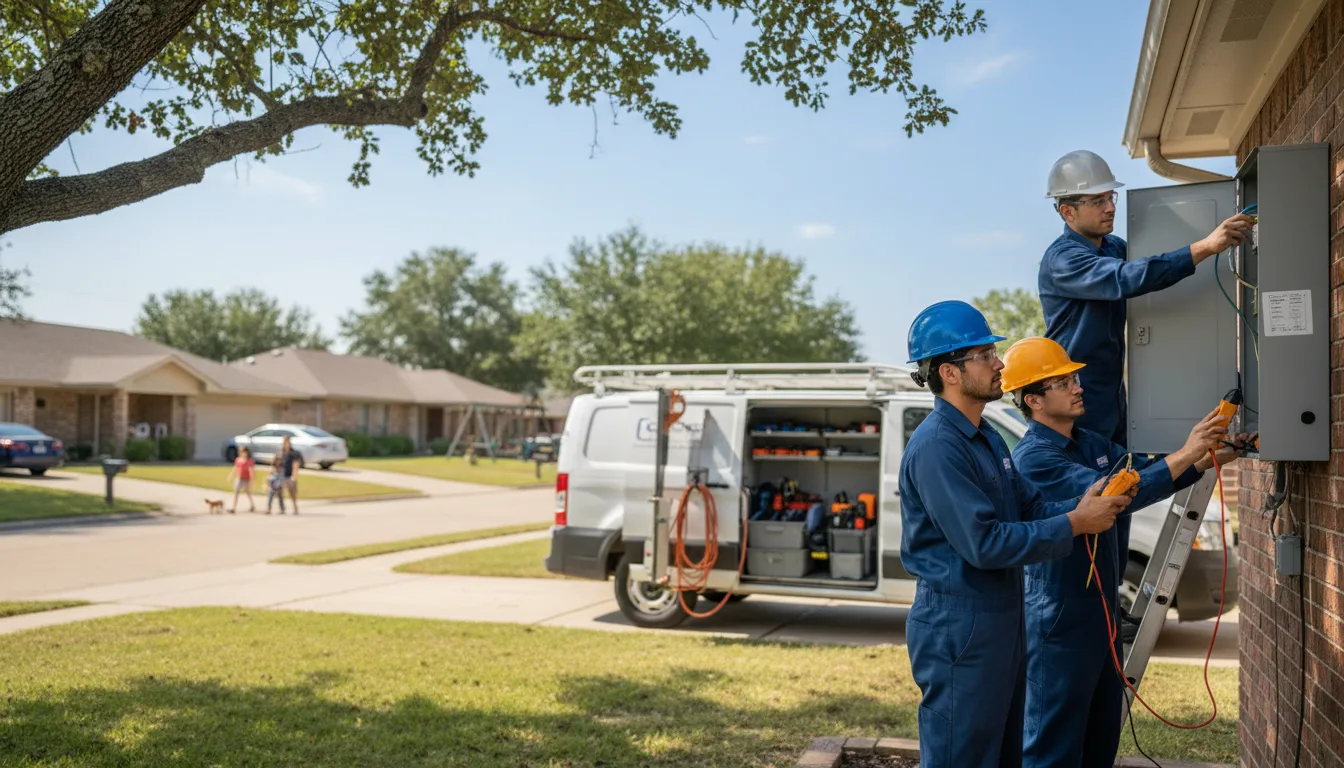 Certified electrician providing emergency electrical services in Wellington, AL